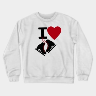 I Love Ice Skating Crewneck Sweatshirt